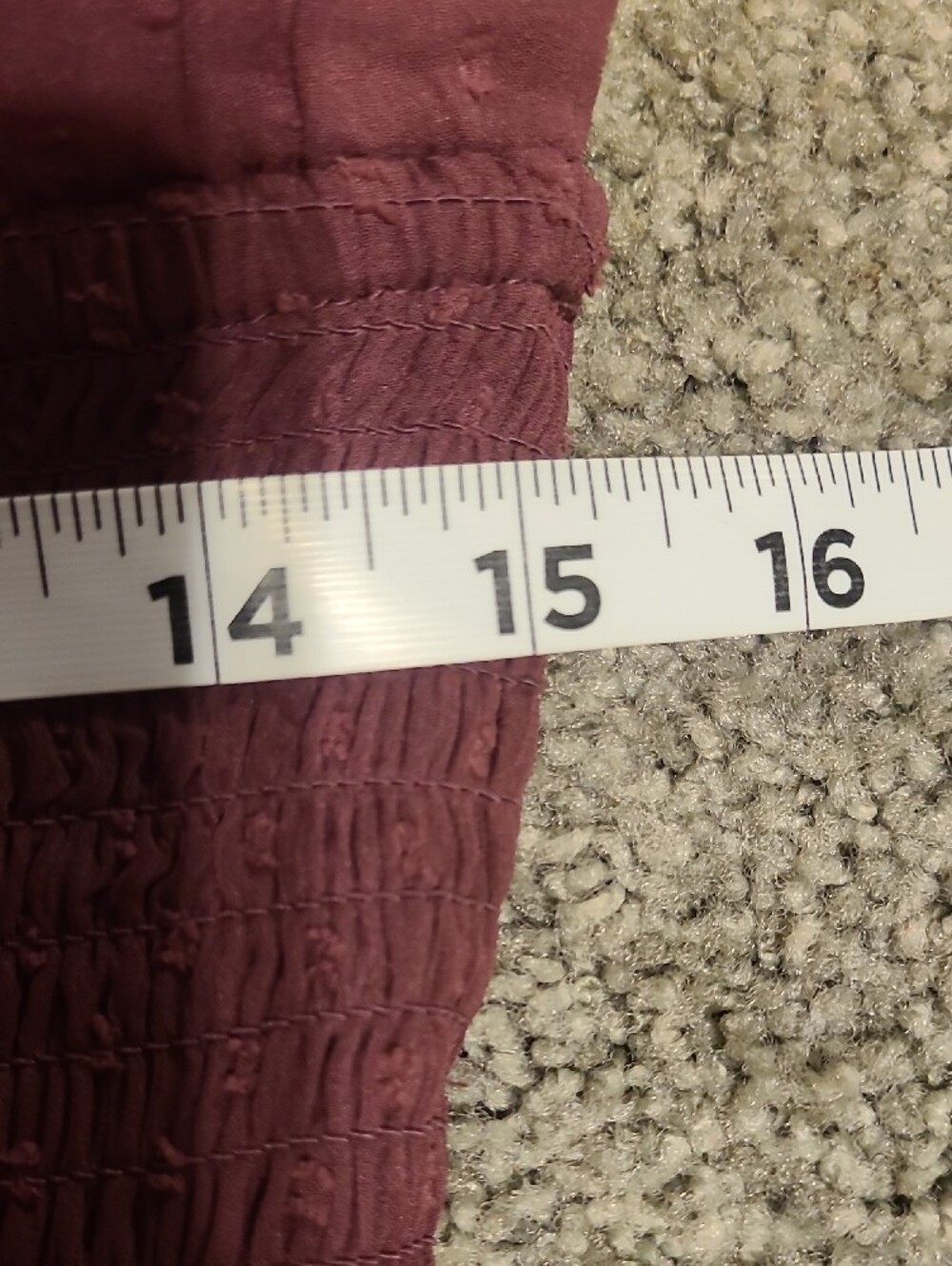 FLAWED-Patrons Of Peace Swiss Dot Burgundy Maxi - Picture 7 of 13